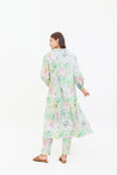 Azadeh Green Floral Two Piece Suit