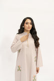 Zehra Tea Pink Suit With Floral Embroidery