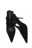 Daisy Strap heel Black