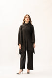 Sabiha Pleated Kaftan Suit Black