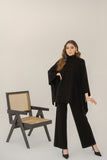 Lily Knitted Cape Black Separates