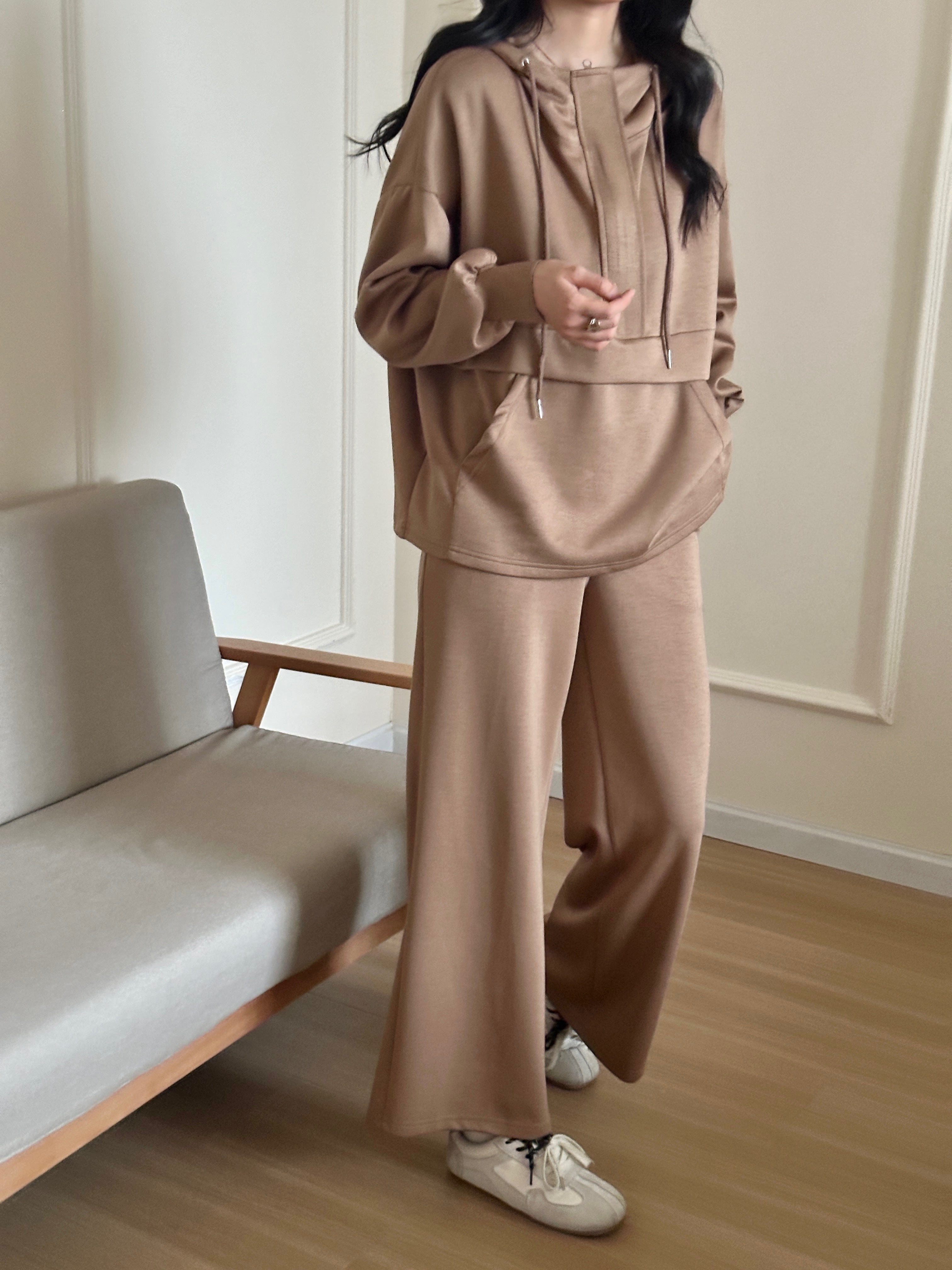 Lyla Modal Blend Suit Chocolate