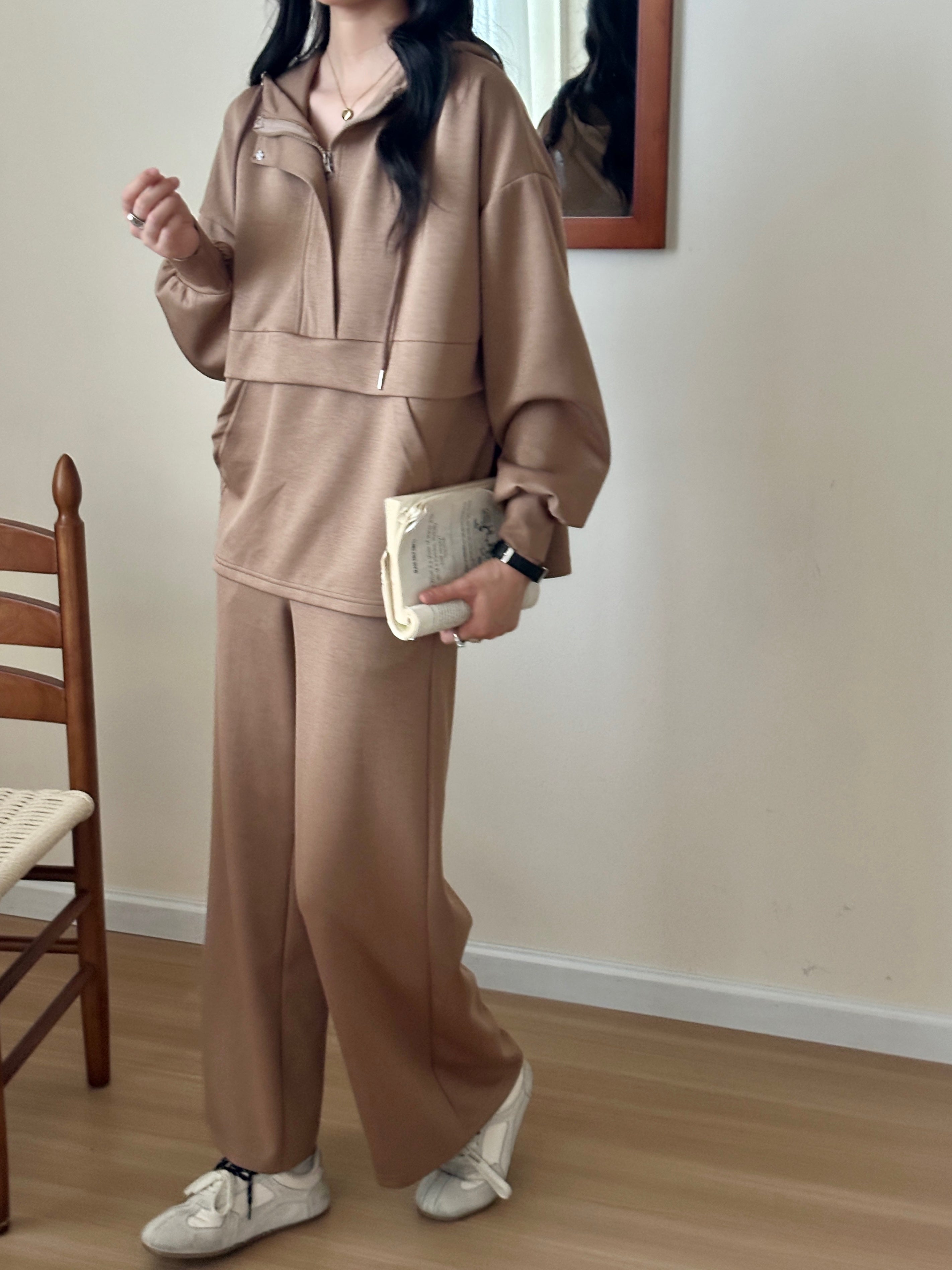 Lyla Modal Blend Suit Chocolate