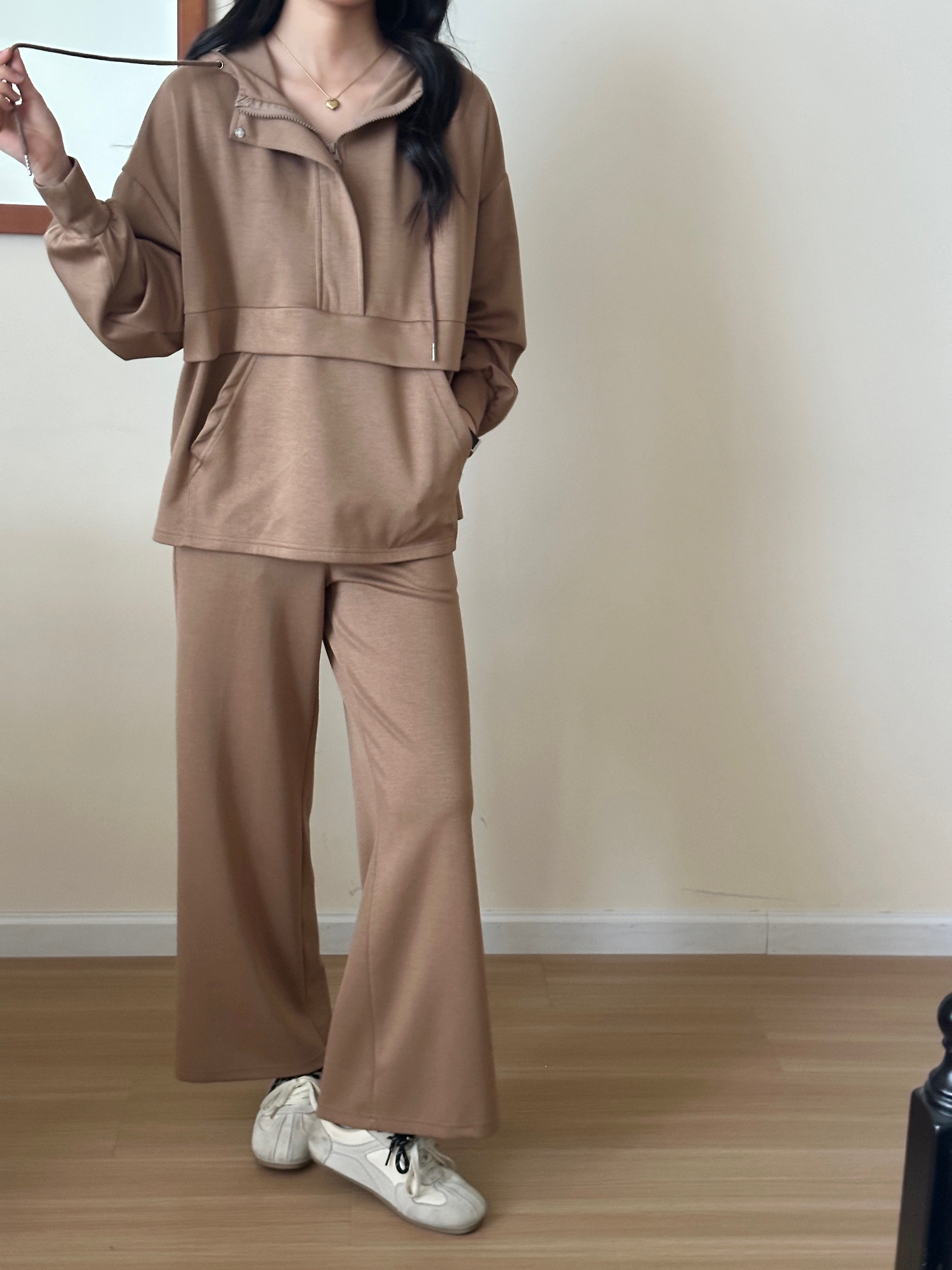 Lyla Modal Blend Suit Chocolate