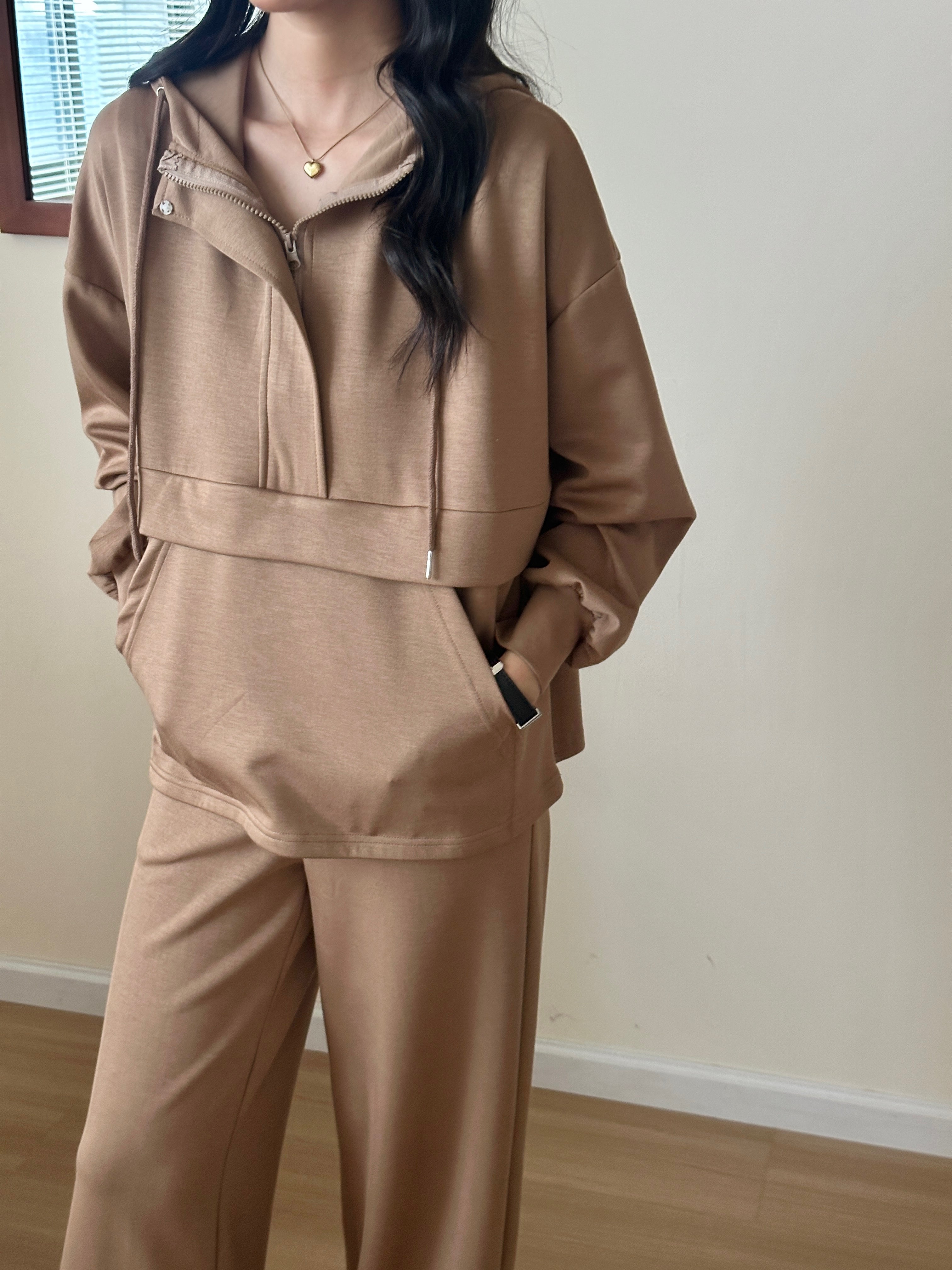 Lyla Modal Blend Suit Chocolate