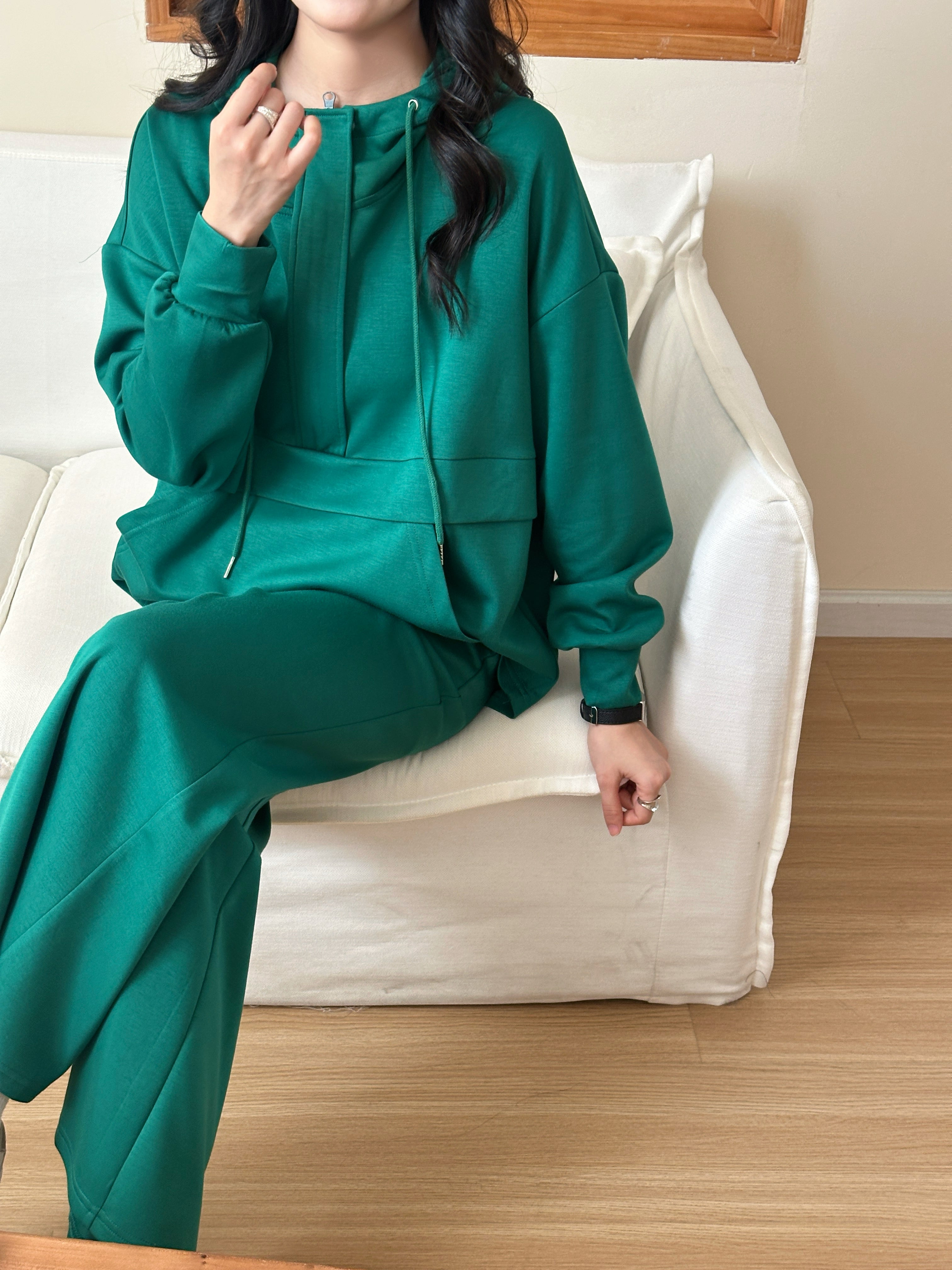 Lyla Modal Blend Suit Green