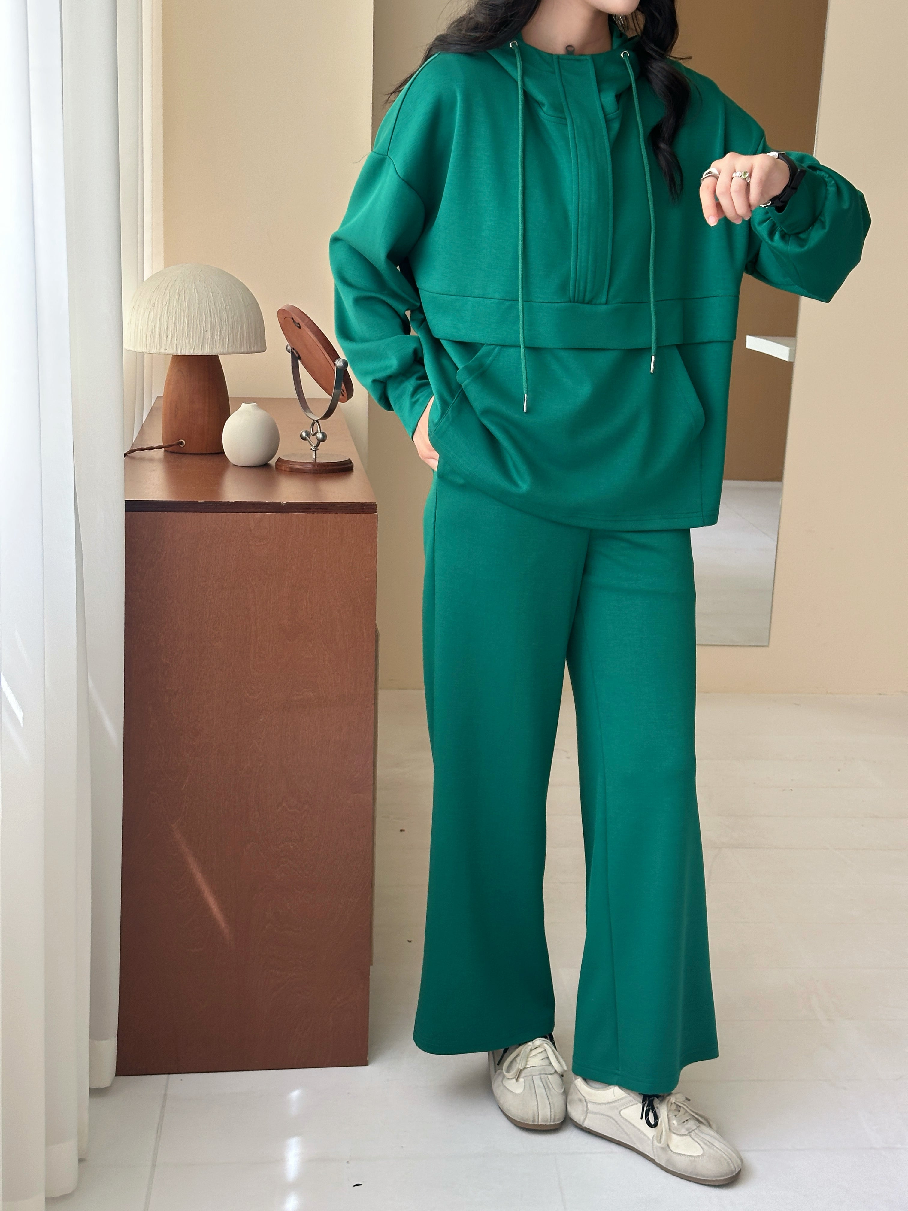 Lyla Modal Blend Suit Green