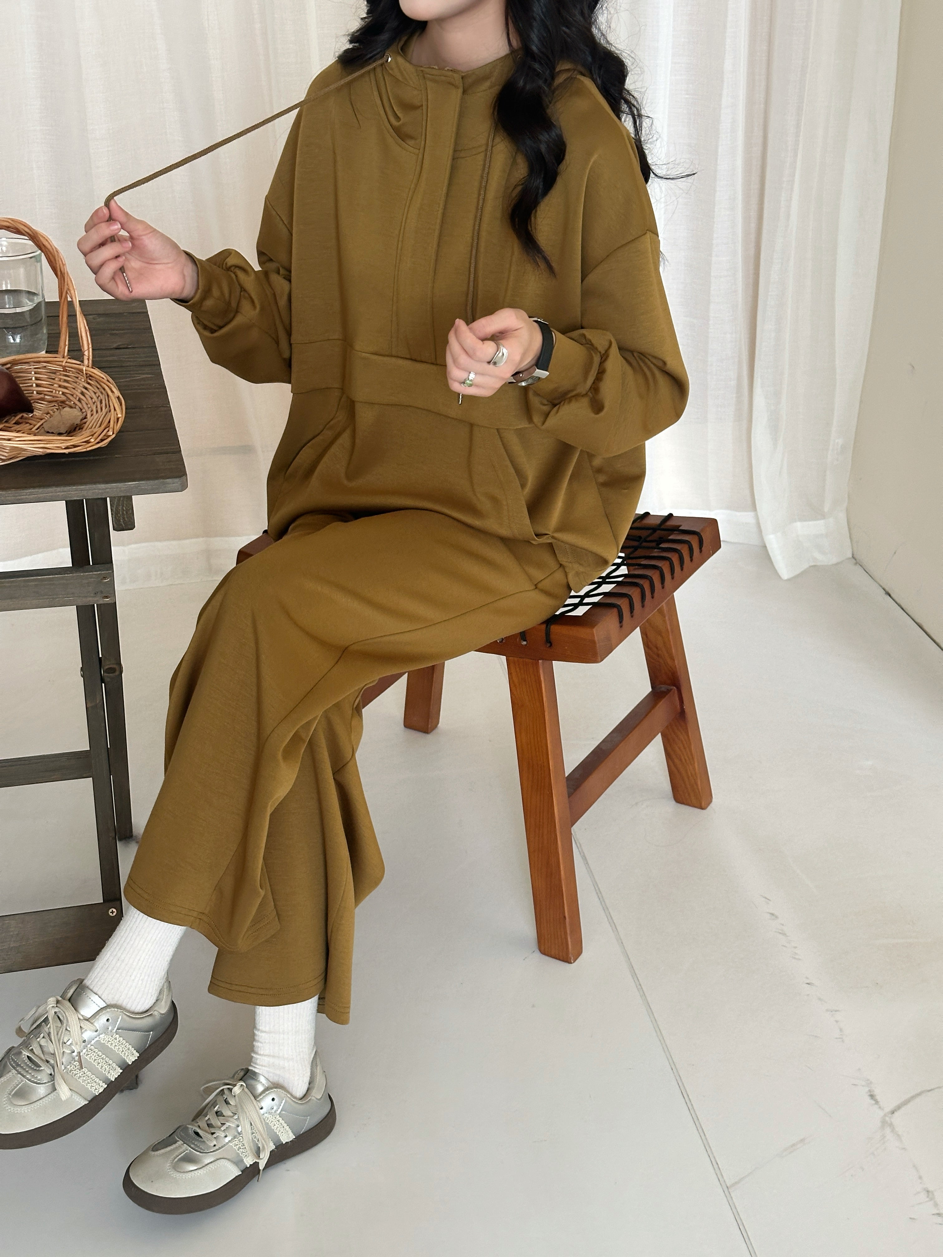 Lyla Modal Blend Suit Dark Olive