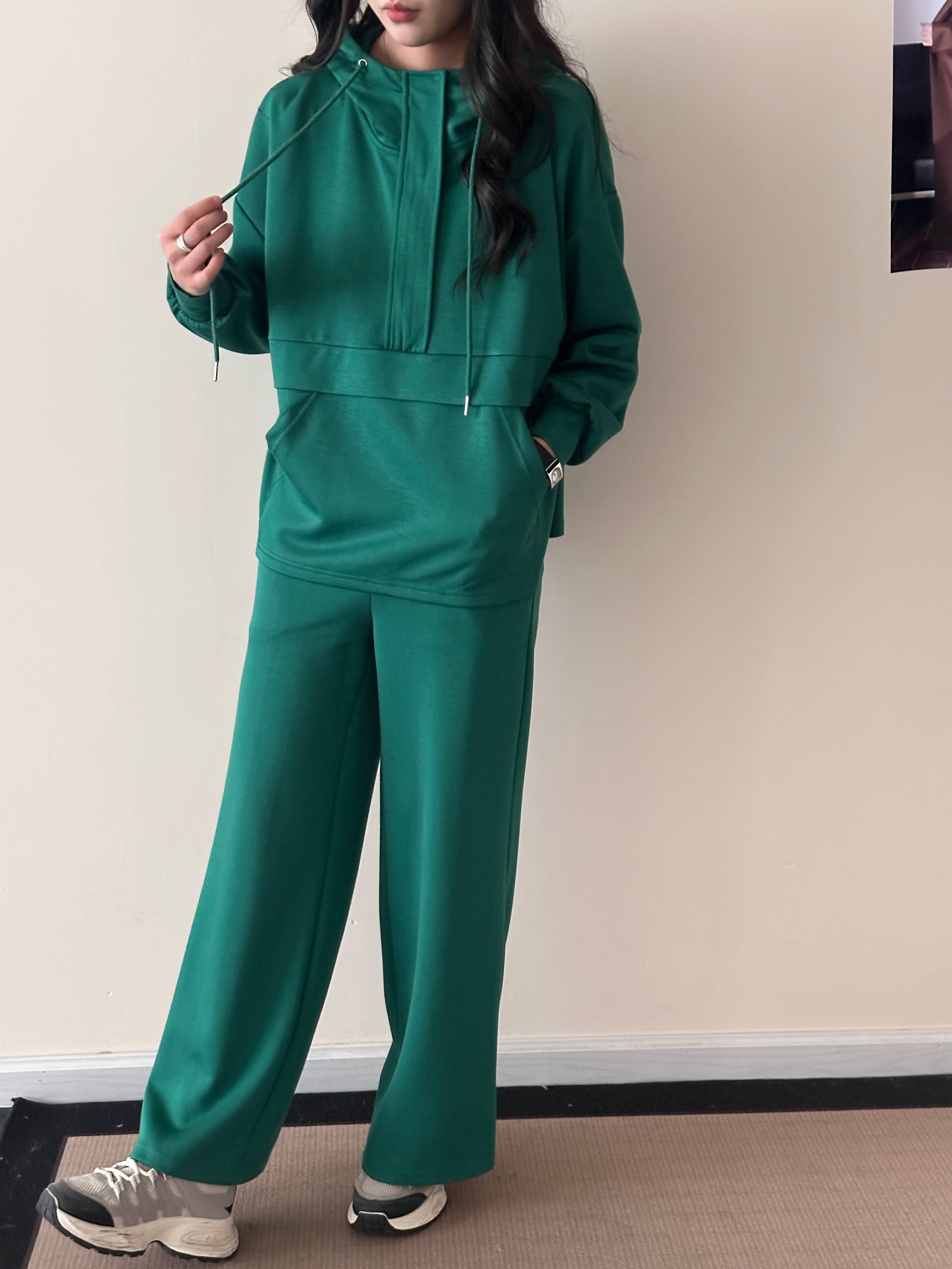 Lyla Modal Blend Suit Green