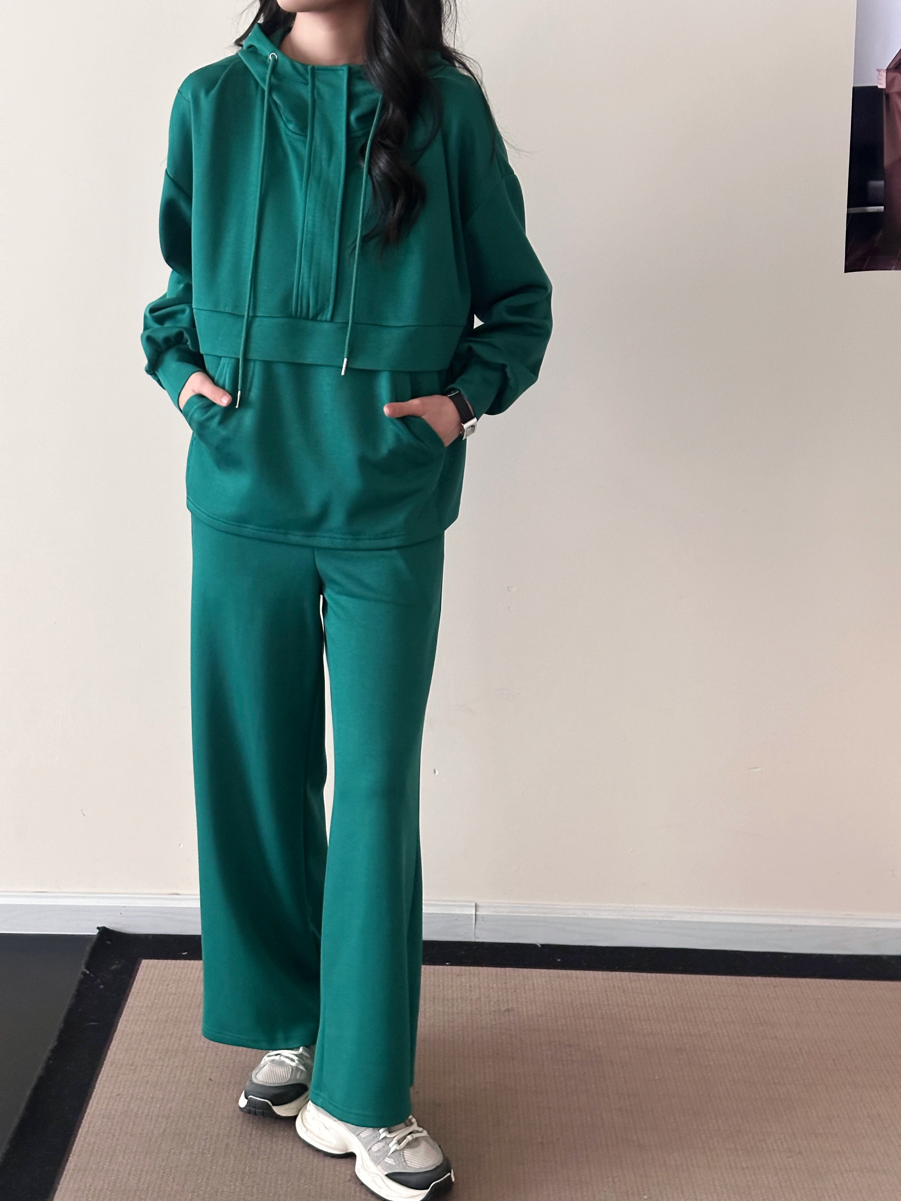 Lyla Modal Blend Suit Green