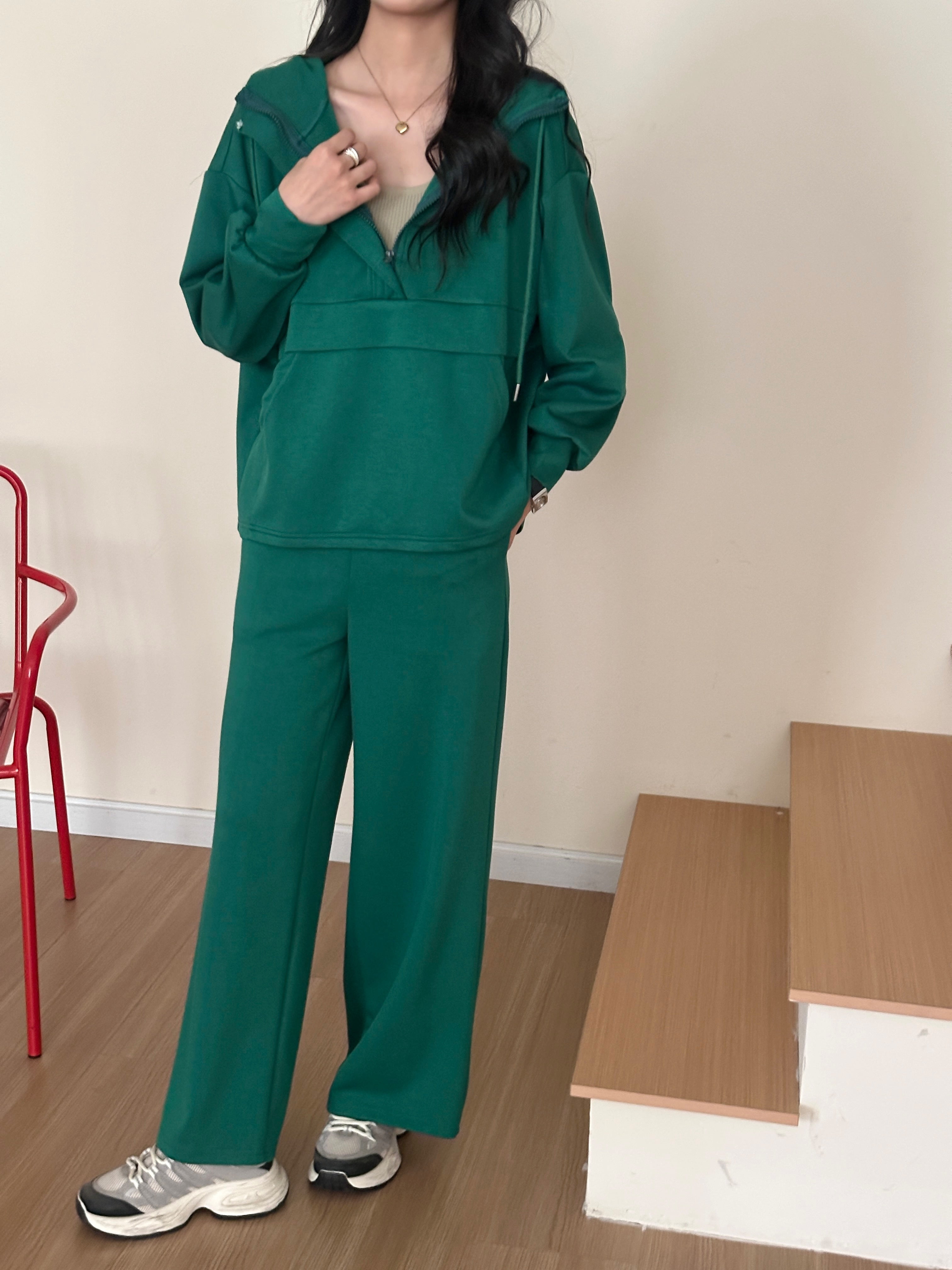 Lyla Modal Blend Suit Green