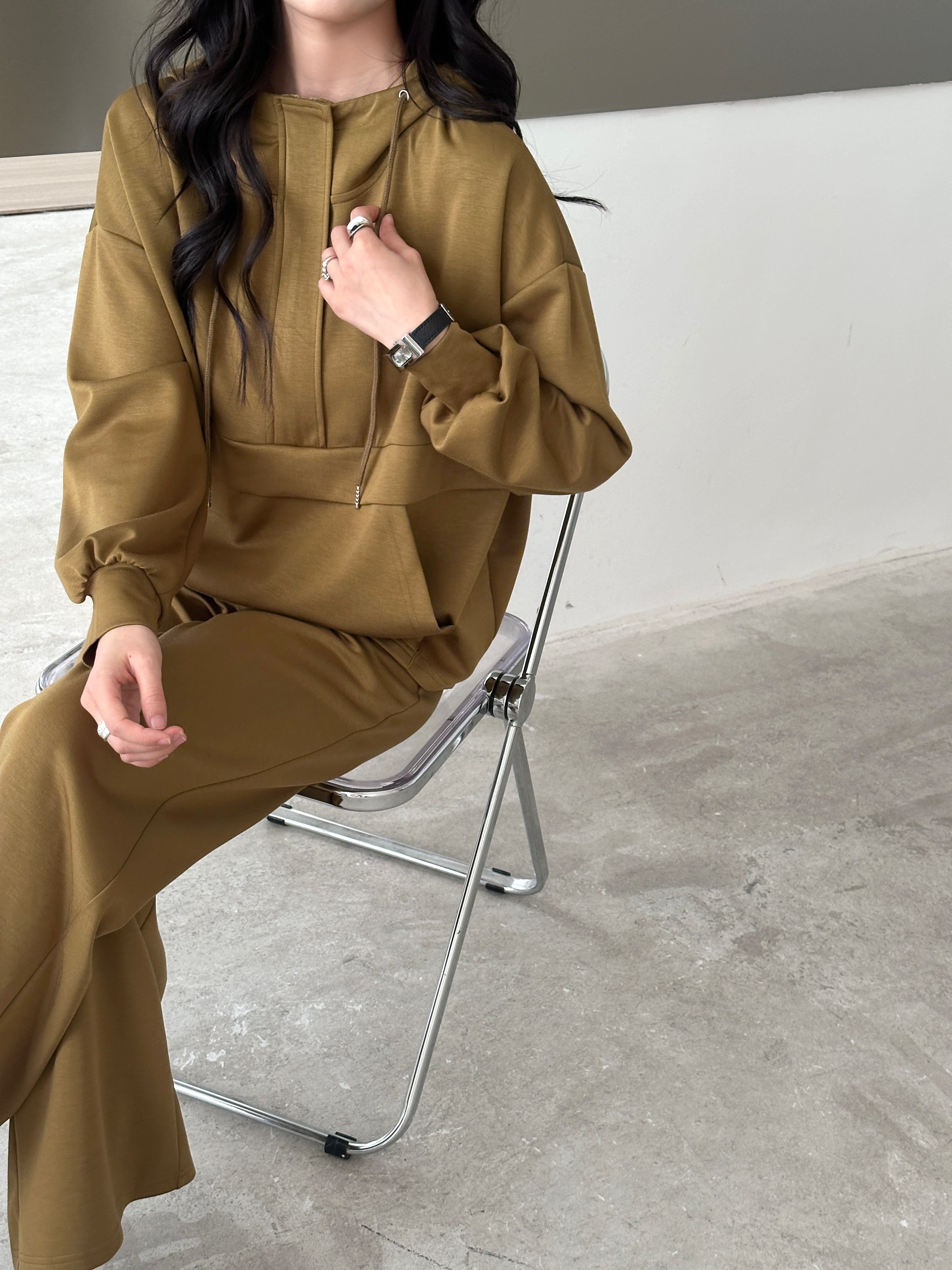 Lyla Modal Blend Suit Dark Olive