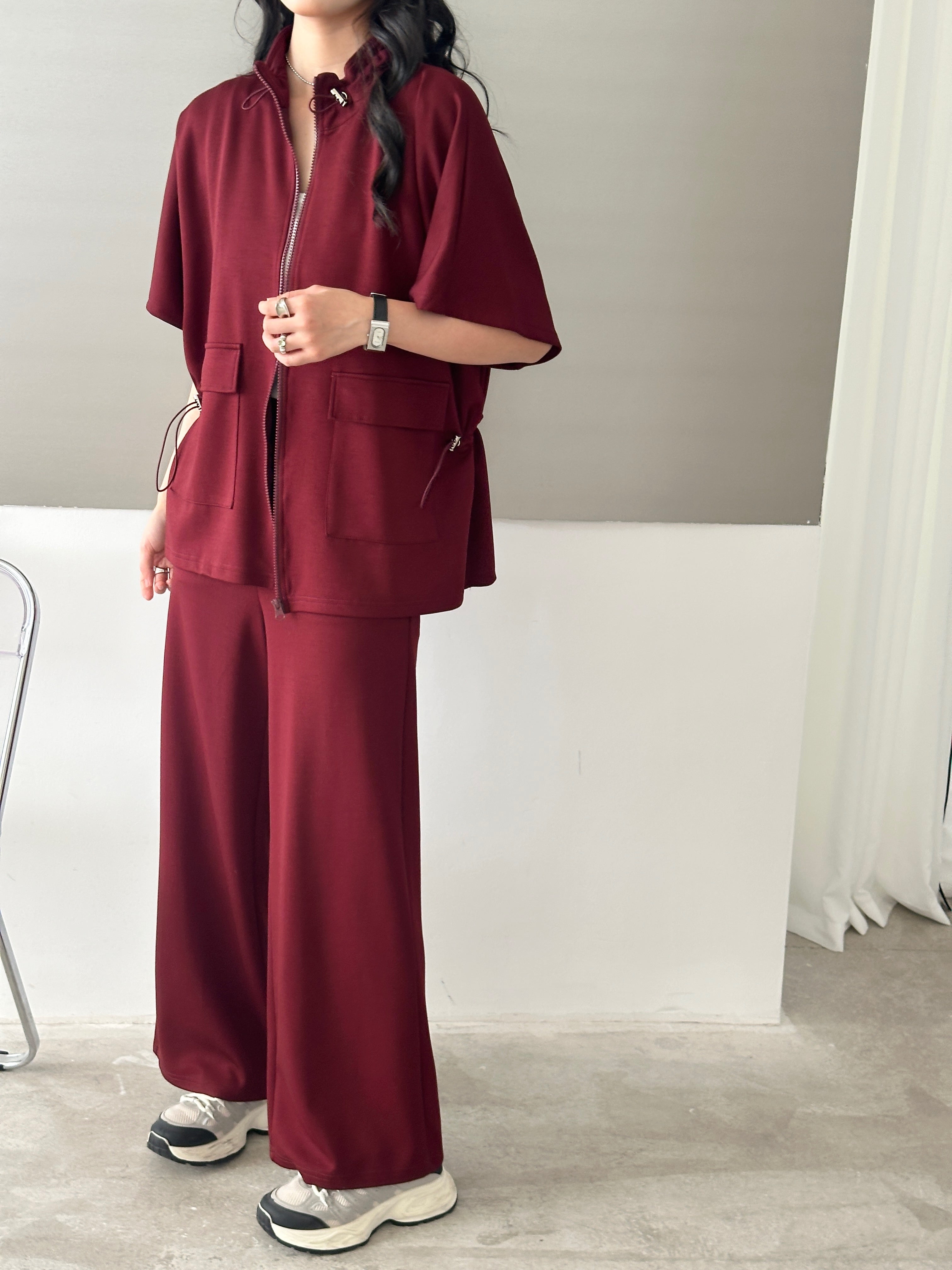 Kiki Modal Suit Burgundy