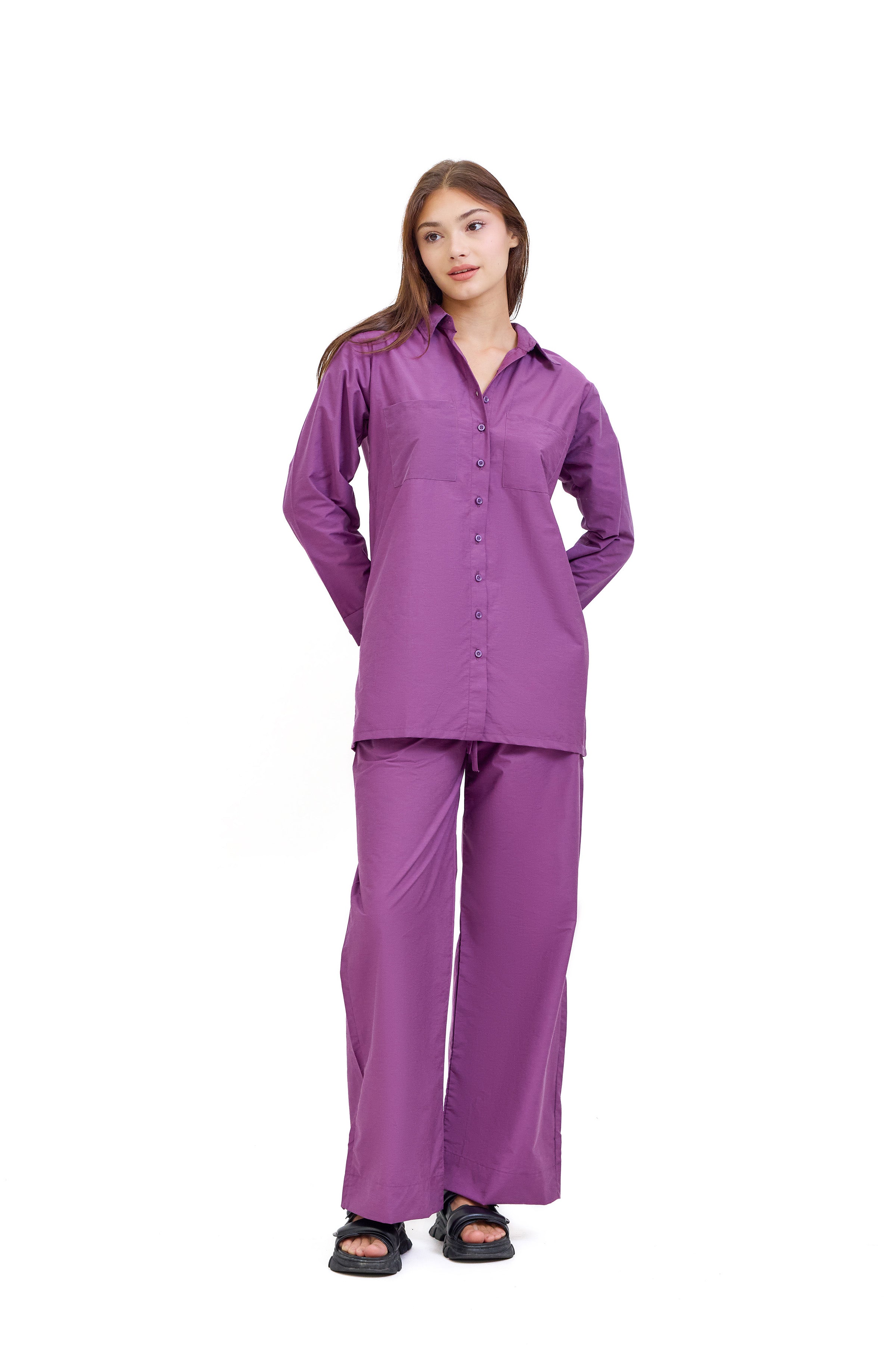 Mydah Two Piece Purple Suit