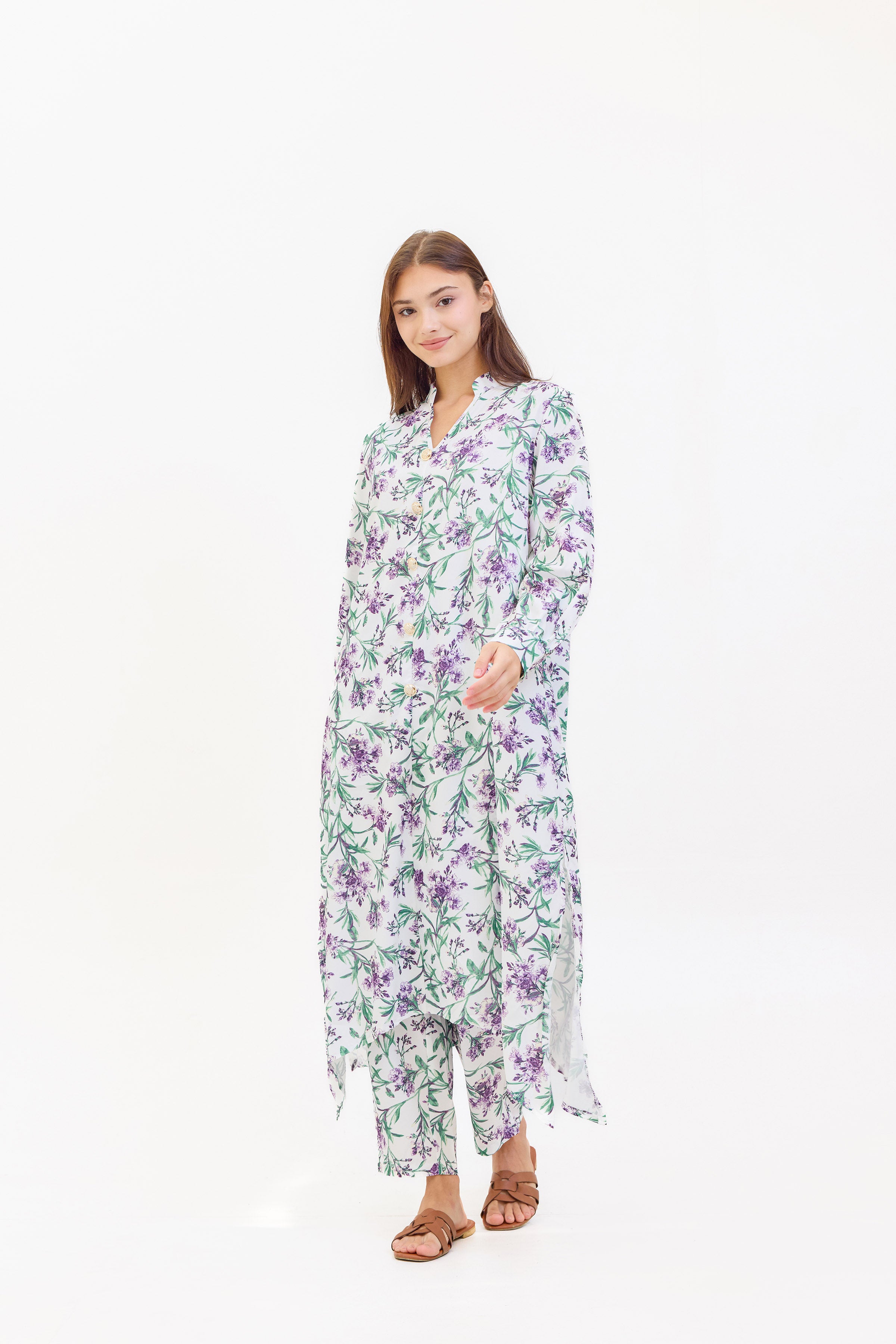 Irem Two Piece Floral Suit