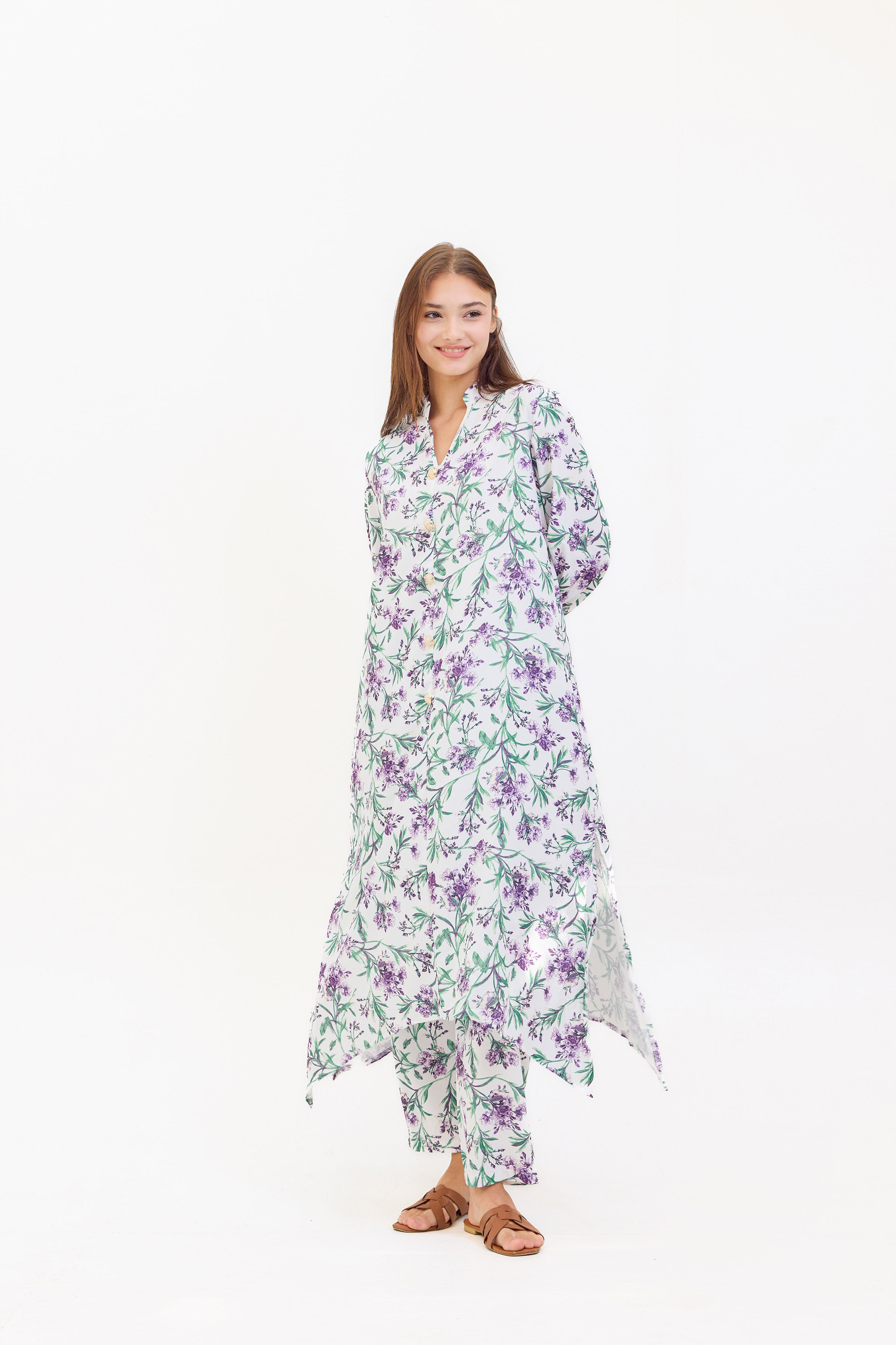 Irem Two Piece Floral Suit