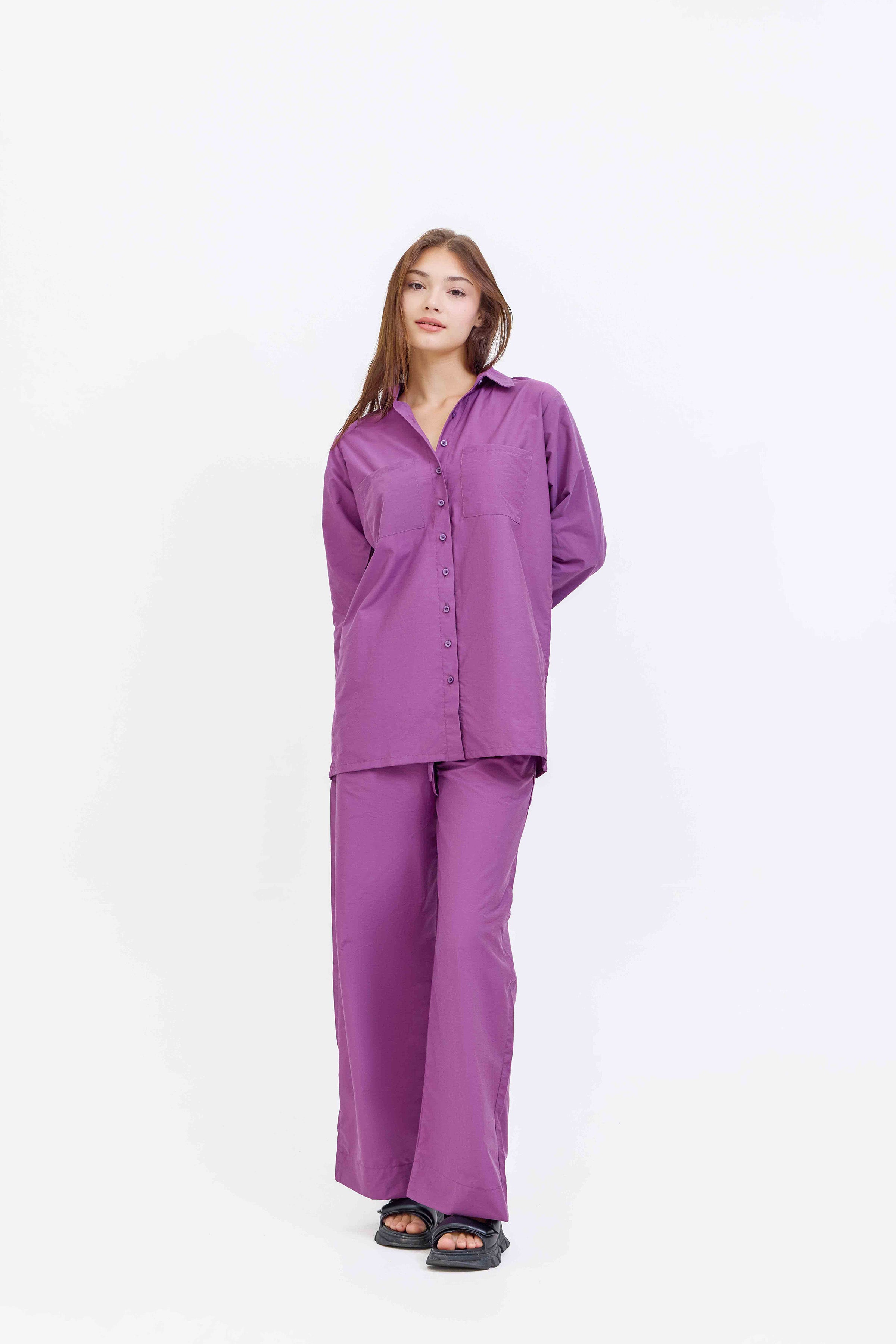 Mydah Two Piece Purple Suit