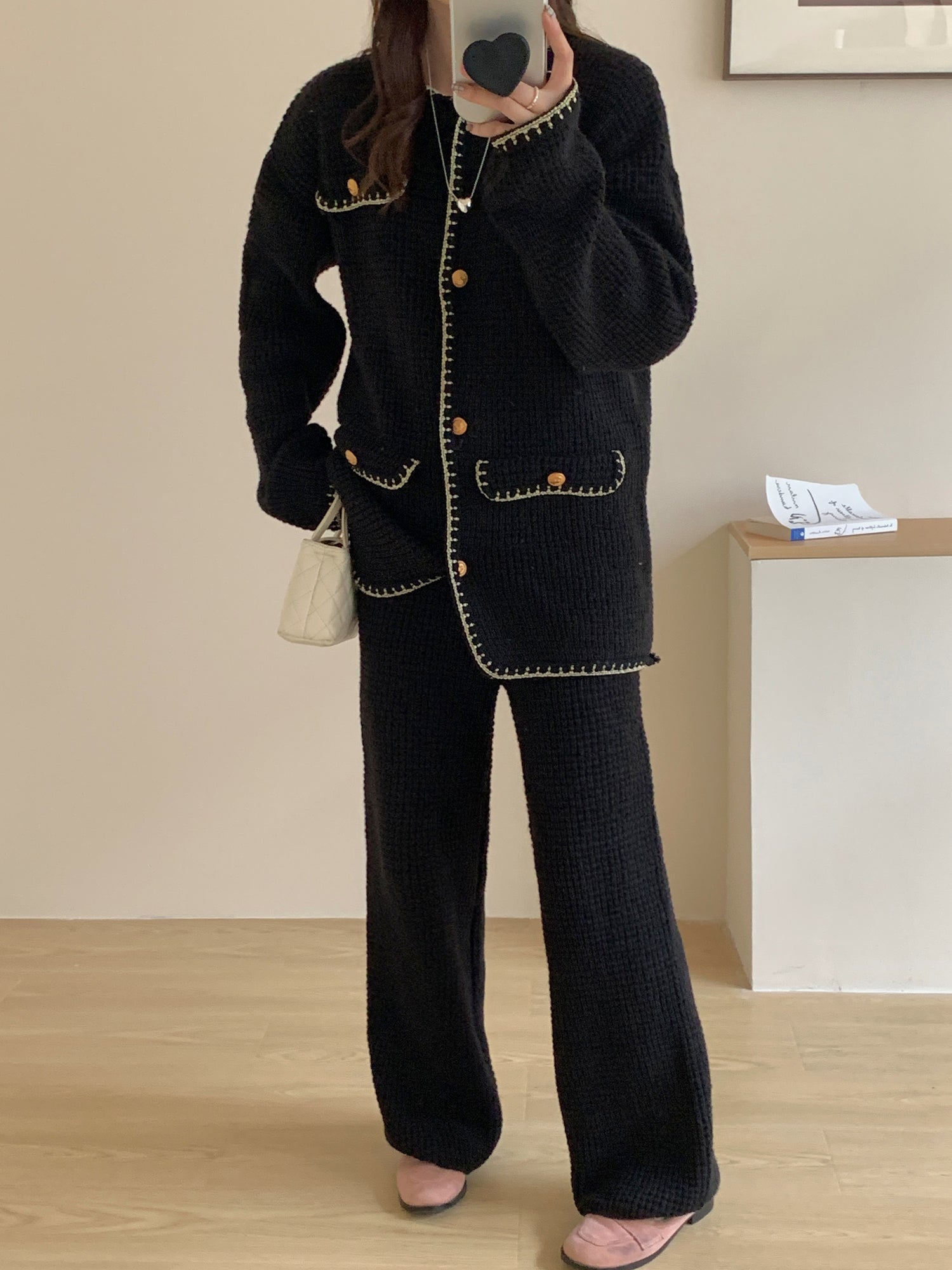Alaia Textured Black Suit
