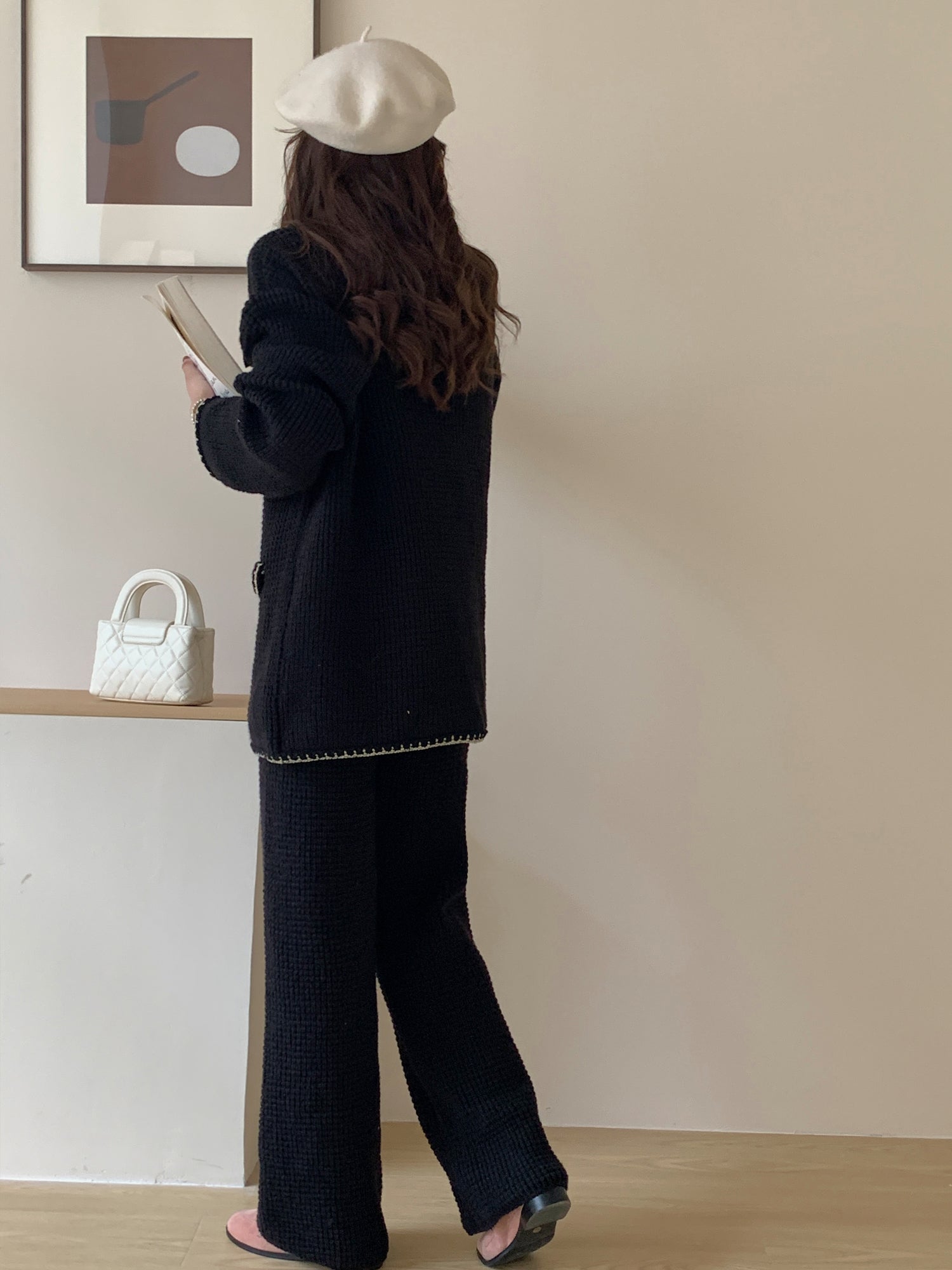 Alaia Textured Black Suit