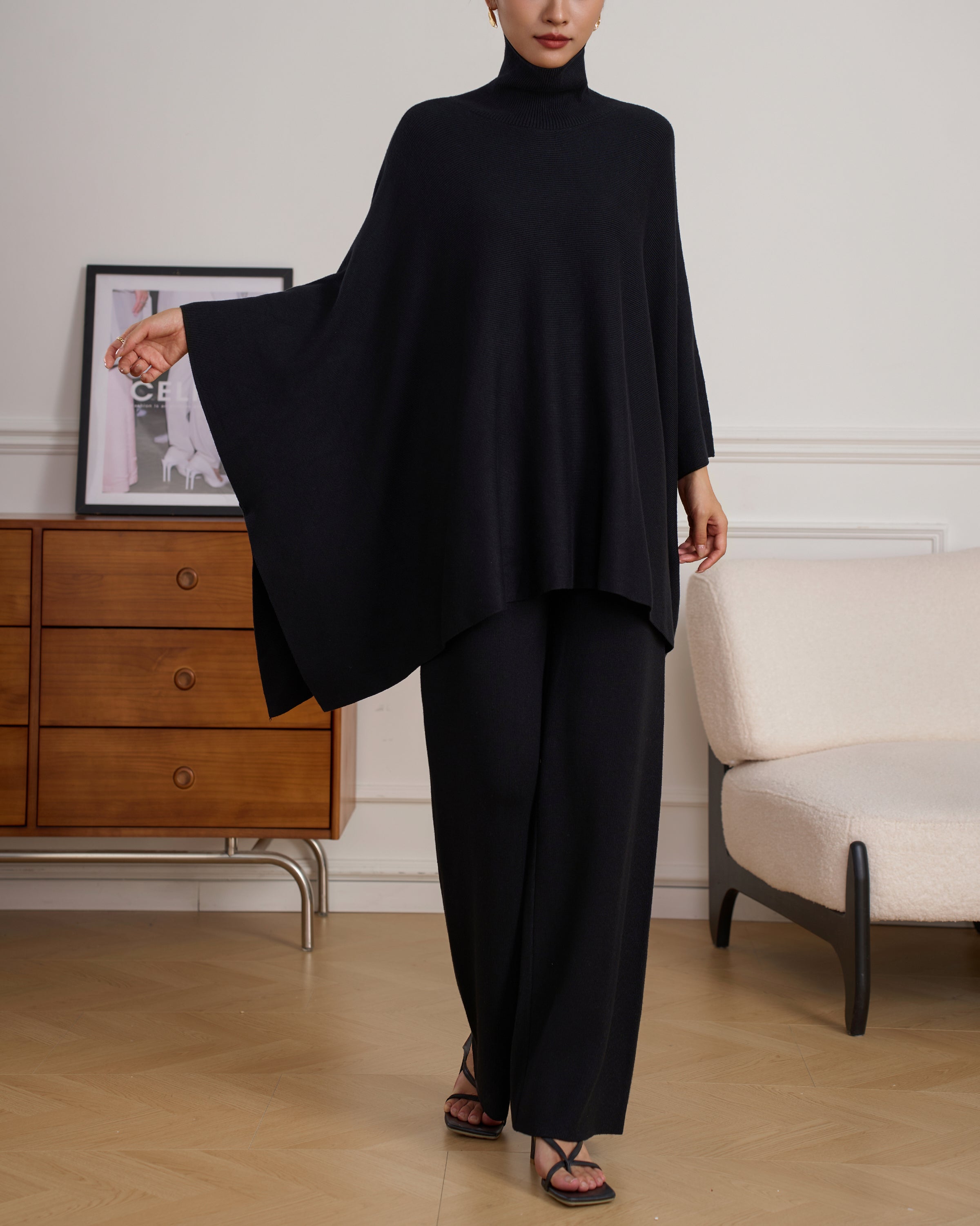 Lily Classic Knit Black Set