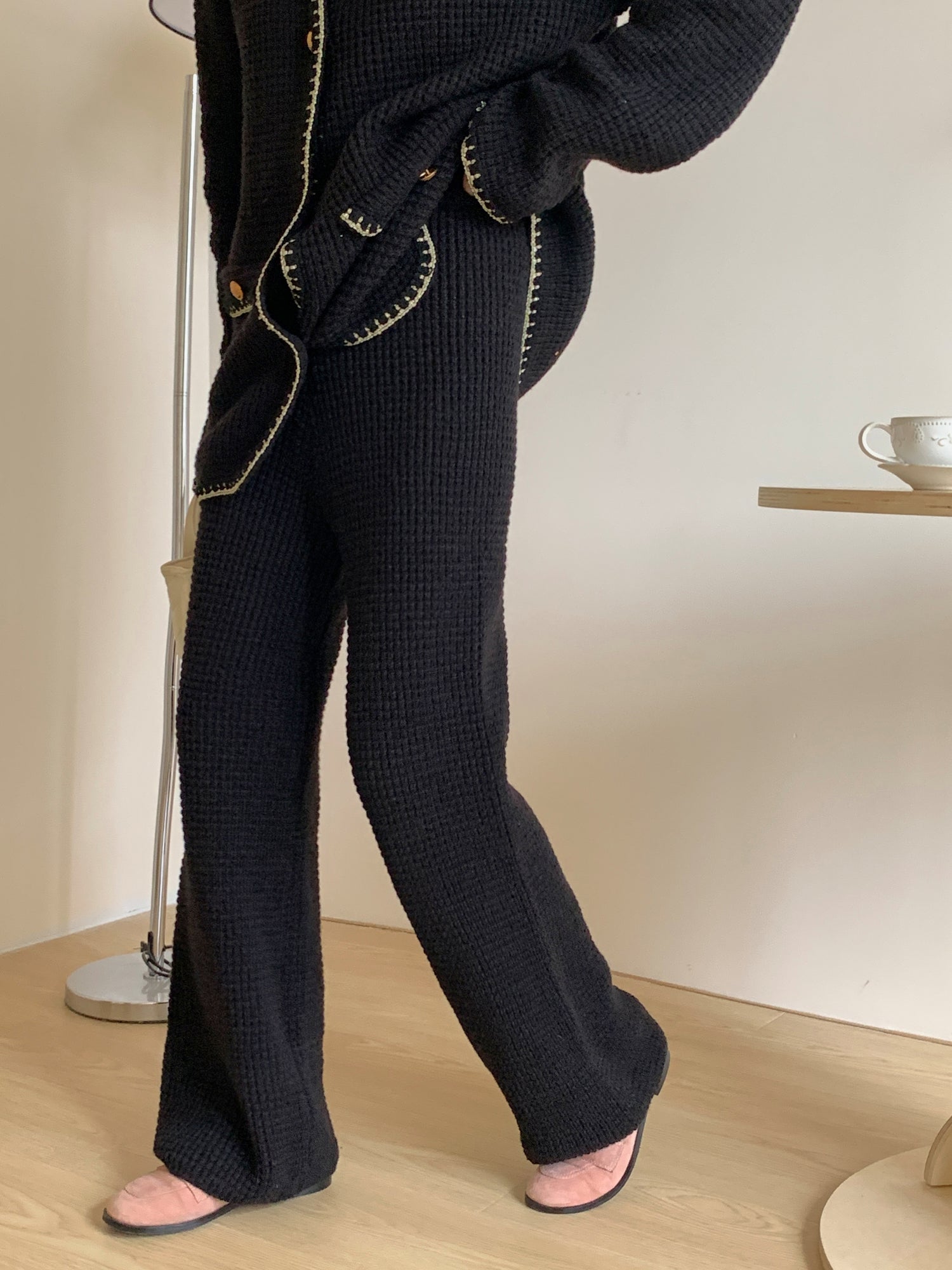 Alaia Textured Black Suit