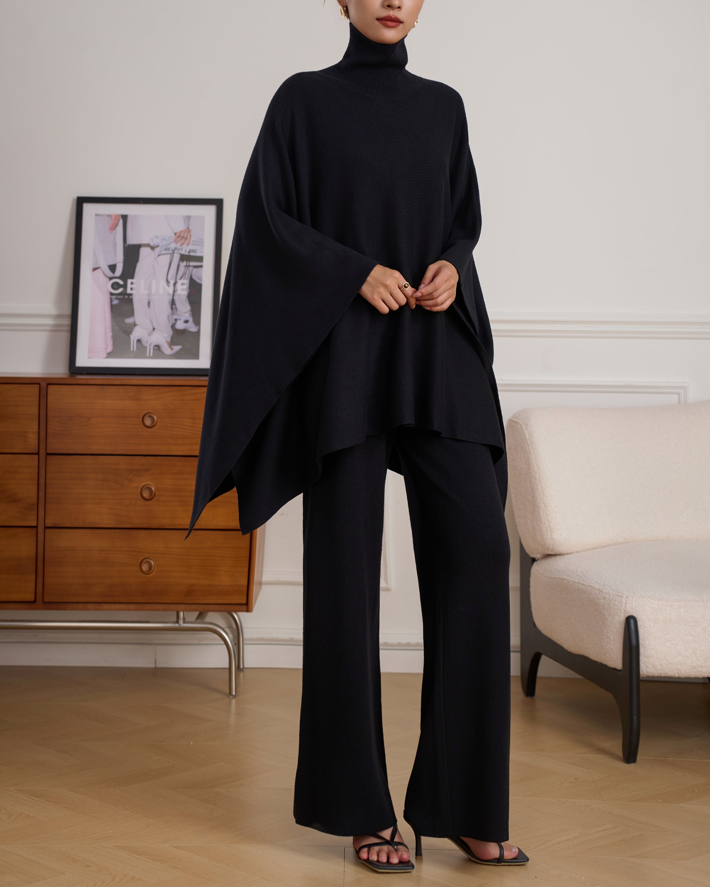 Lily Classic Knit Black Set