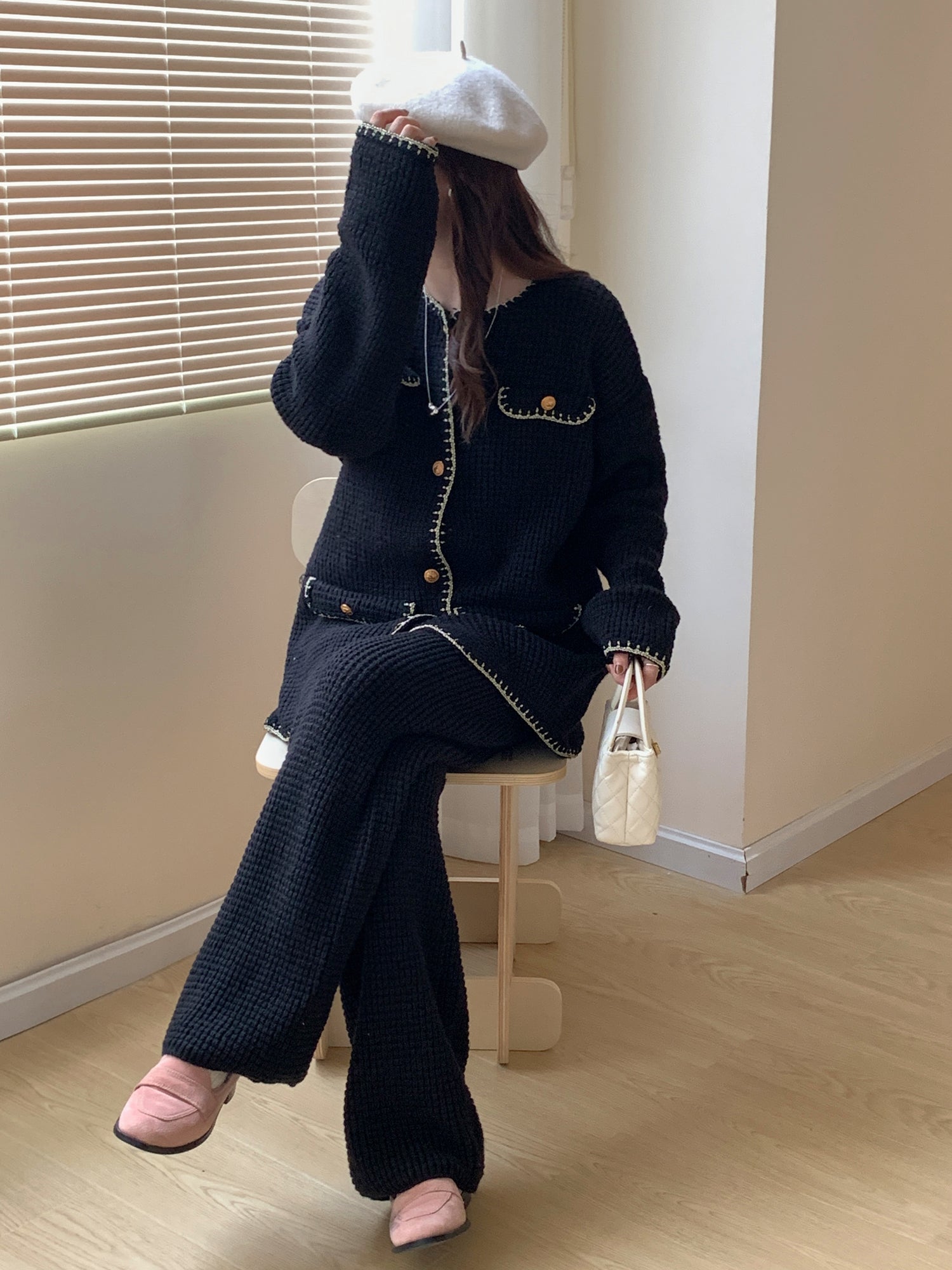 Alaia Textured Black Suit