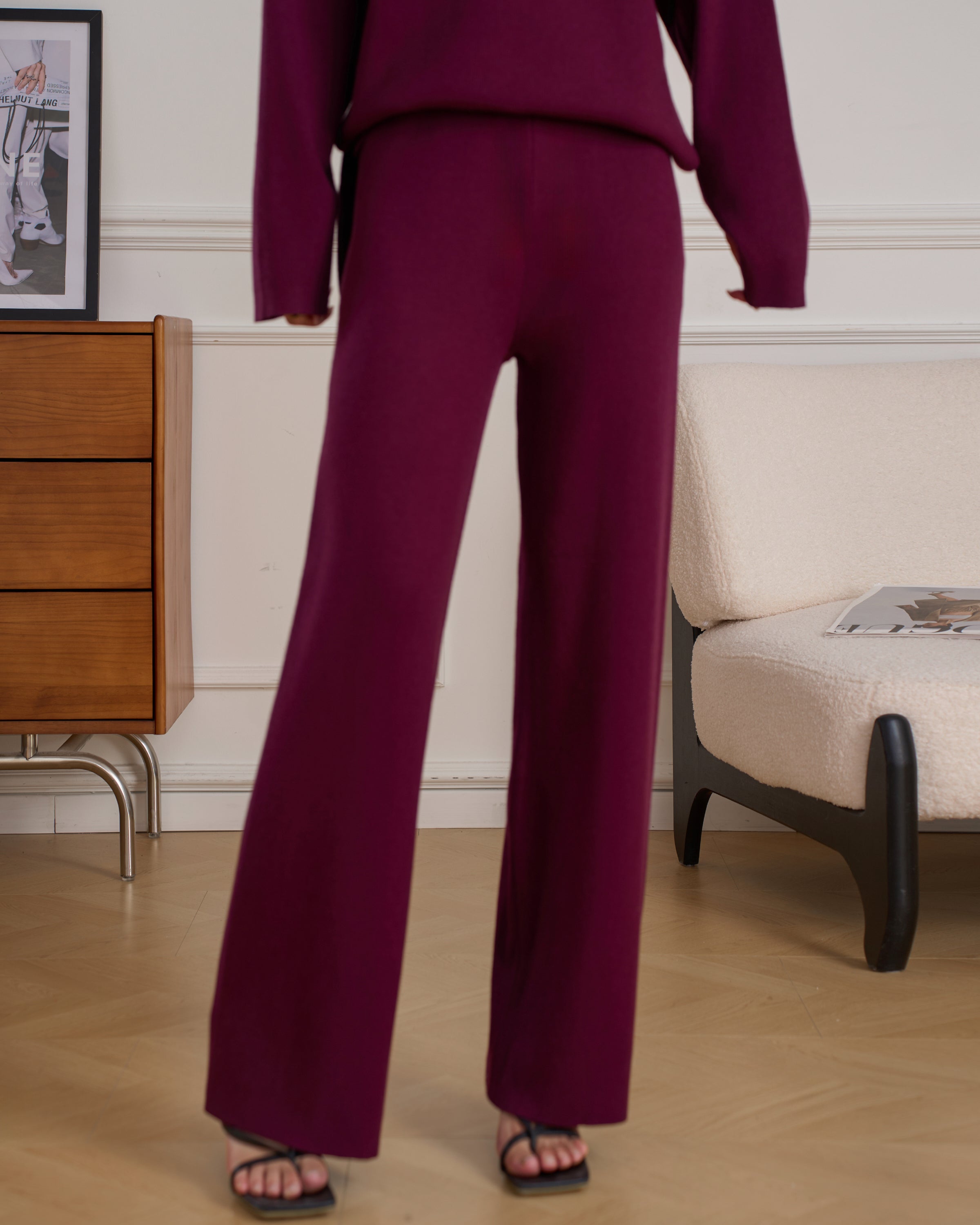 MILI KNIT SUIT BURGUNDY