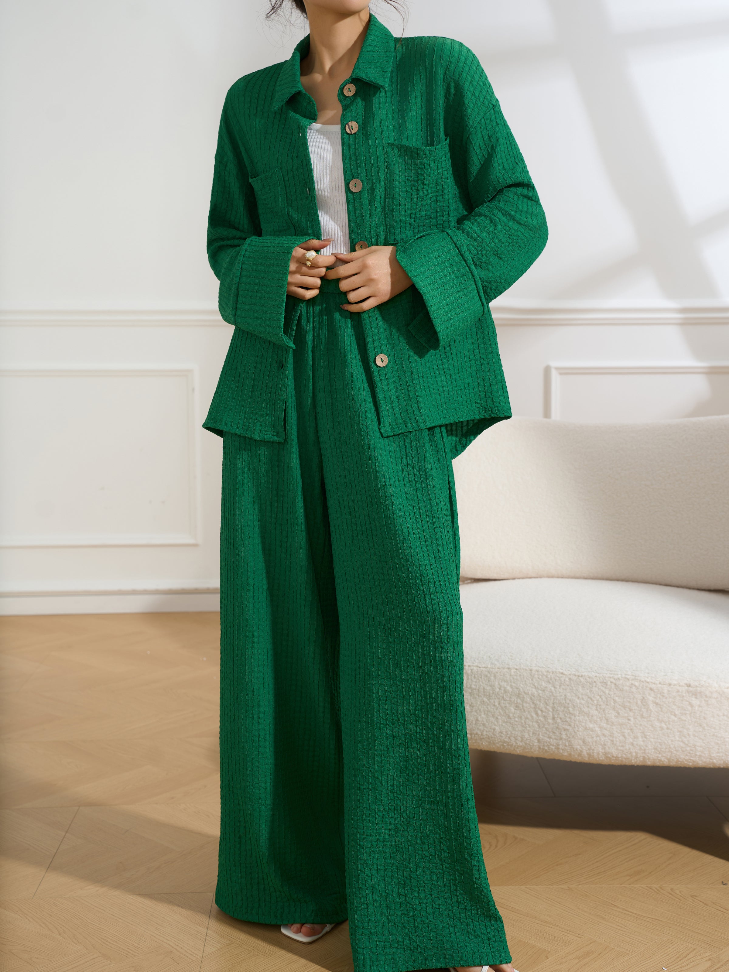 Ravello Emerald Two Piece Suit  Dark