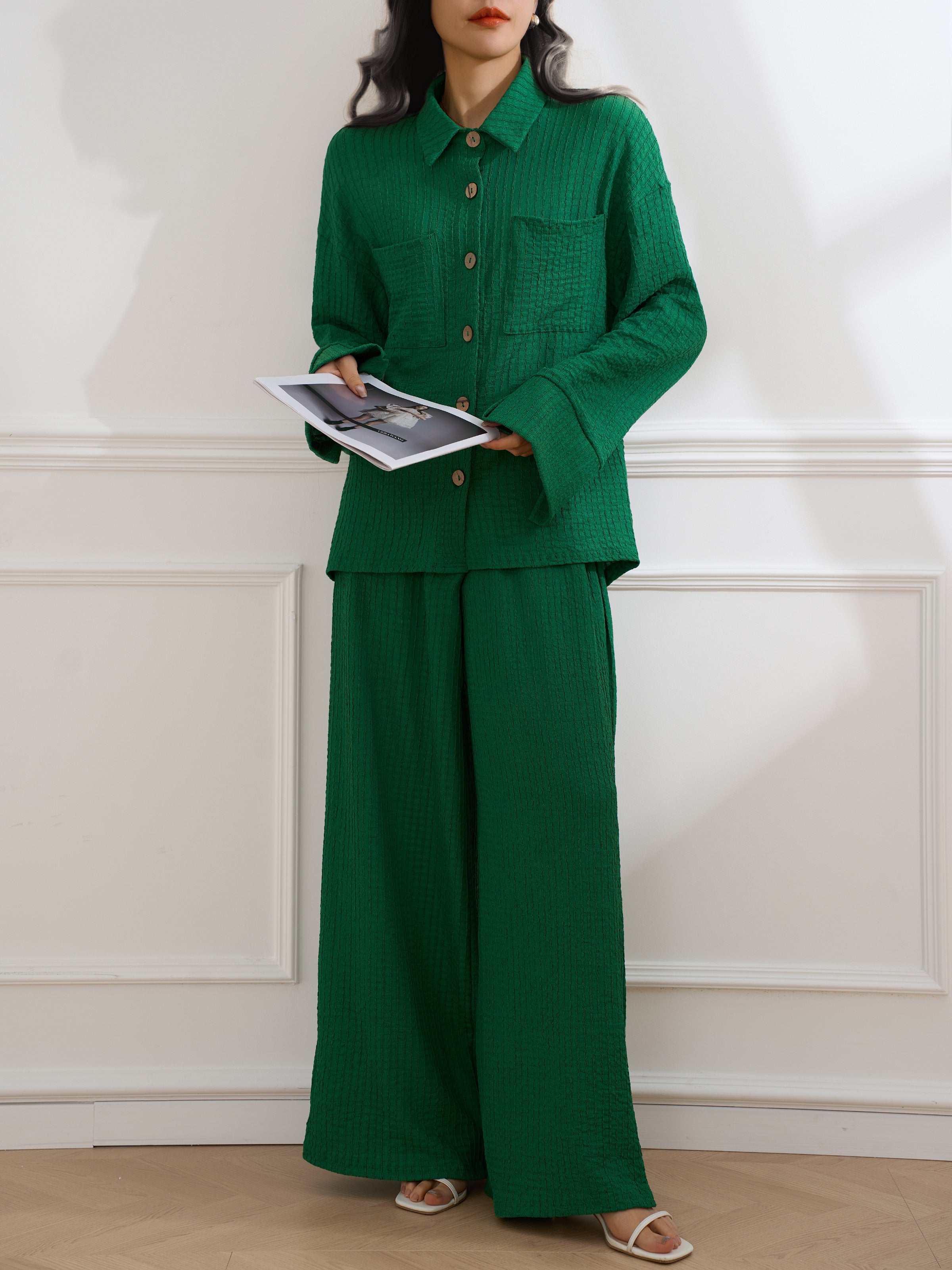 Ravello Emerald Two Piece Suit  Dark
