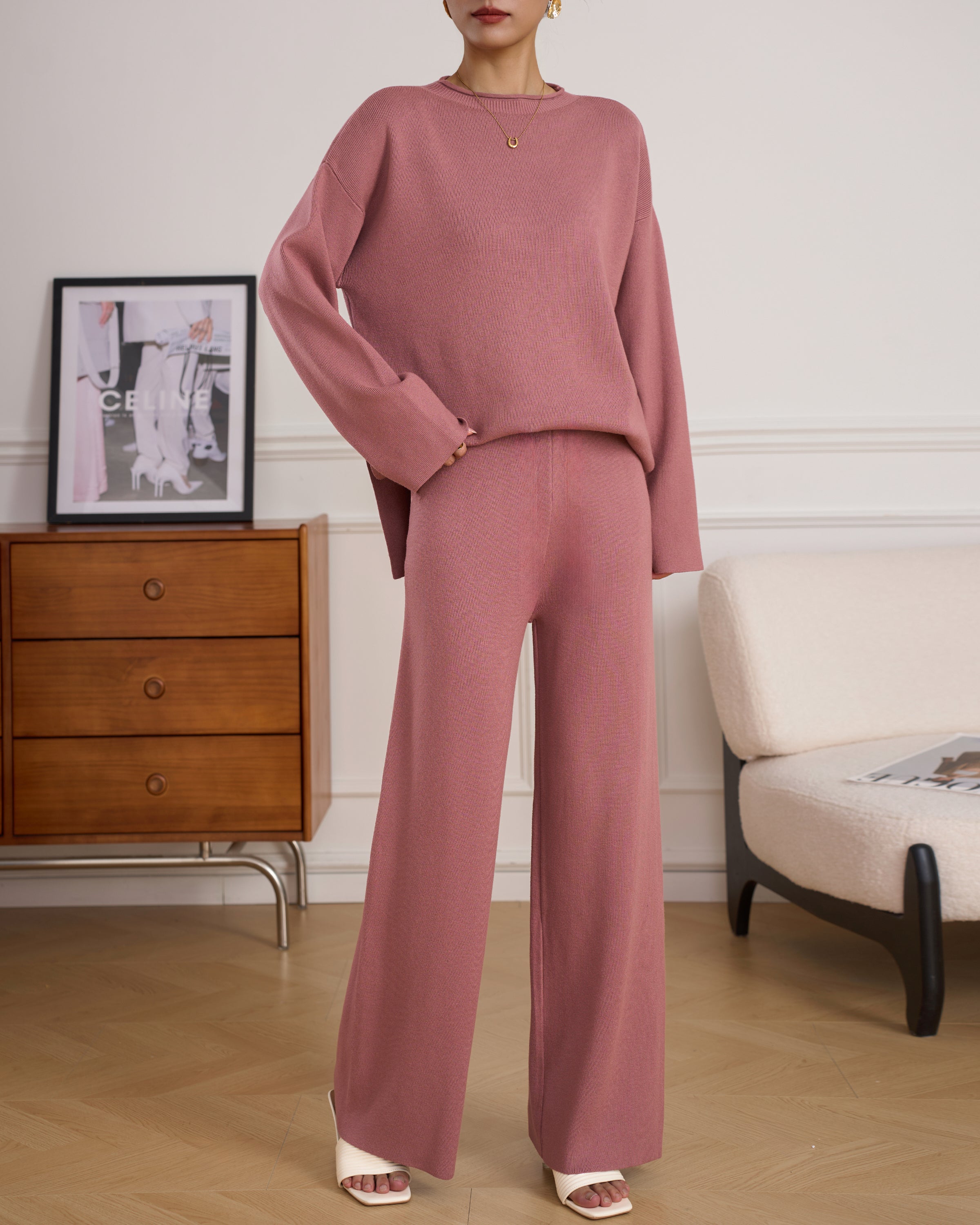 MILI KNIT SUIT PINK