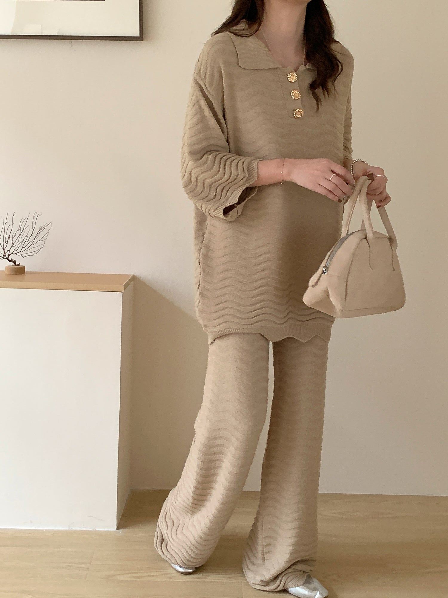 Seville Beige Two Piece suit