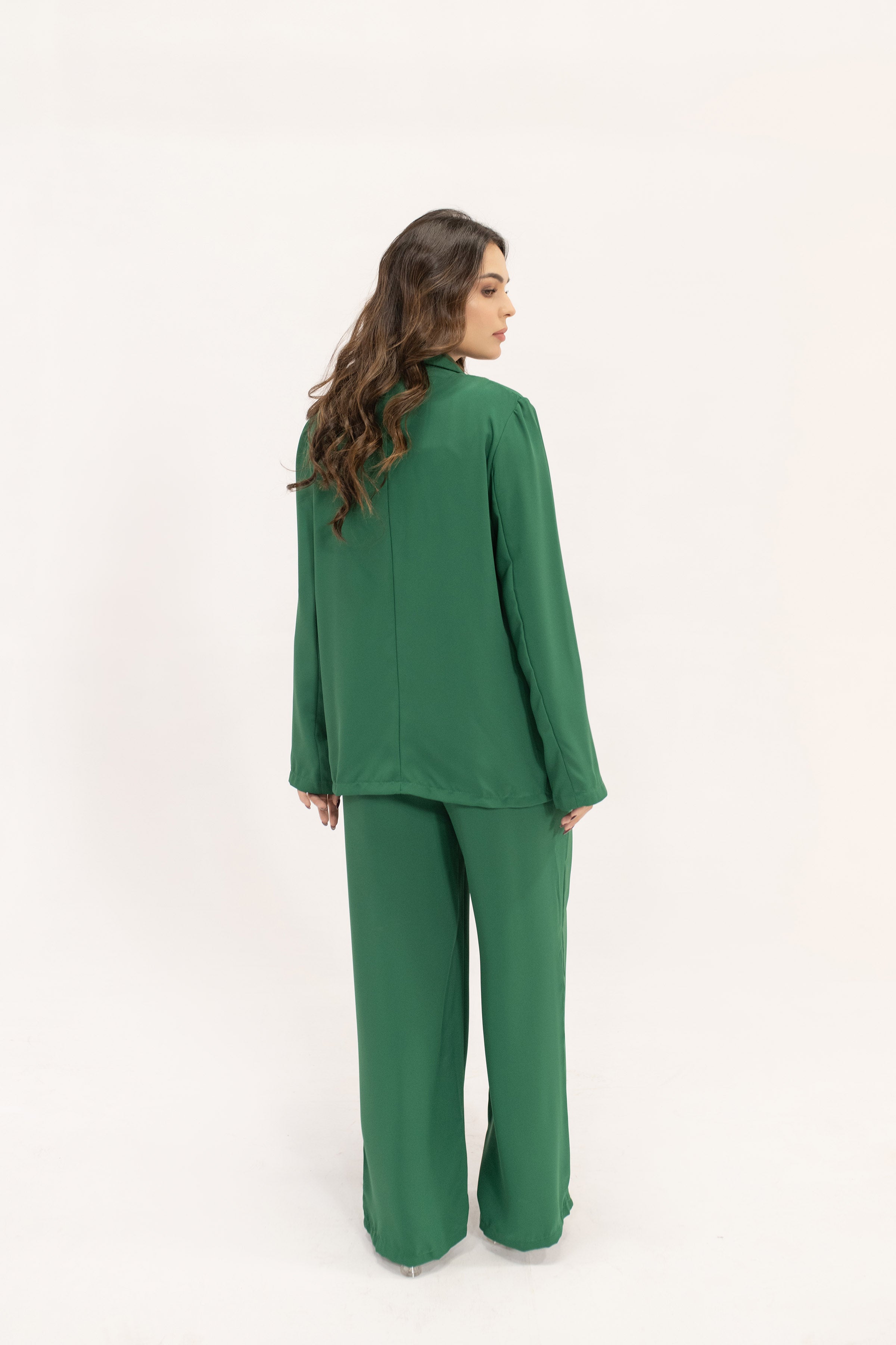Safiya Green Double Breasted Suit