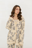 Sasha Floral Knit Suit Blue