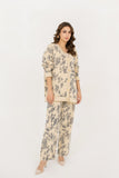 Sasha Floral Knit Suit Blue