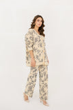 Sasha Floral Knit Suit Blue