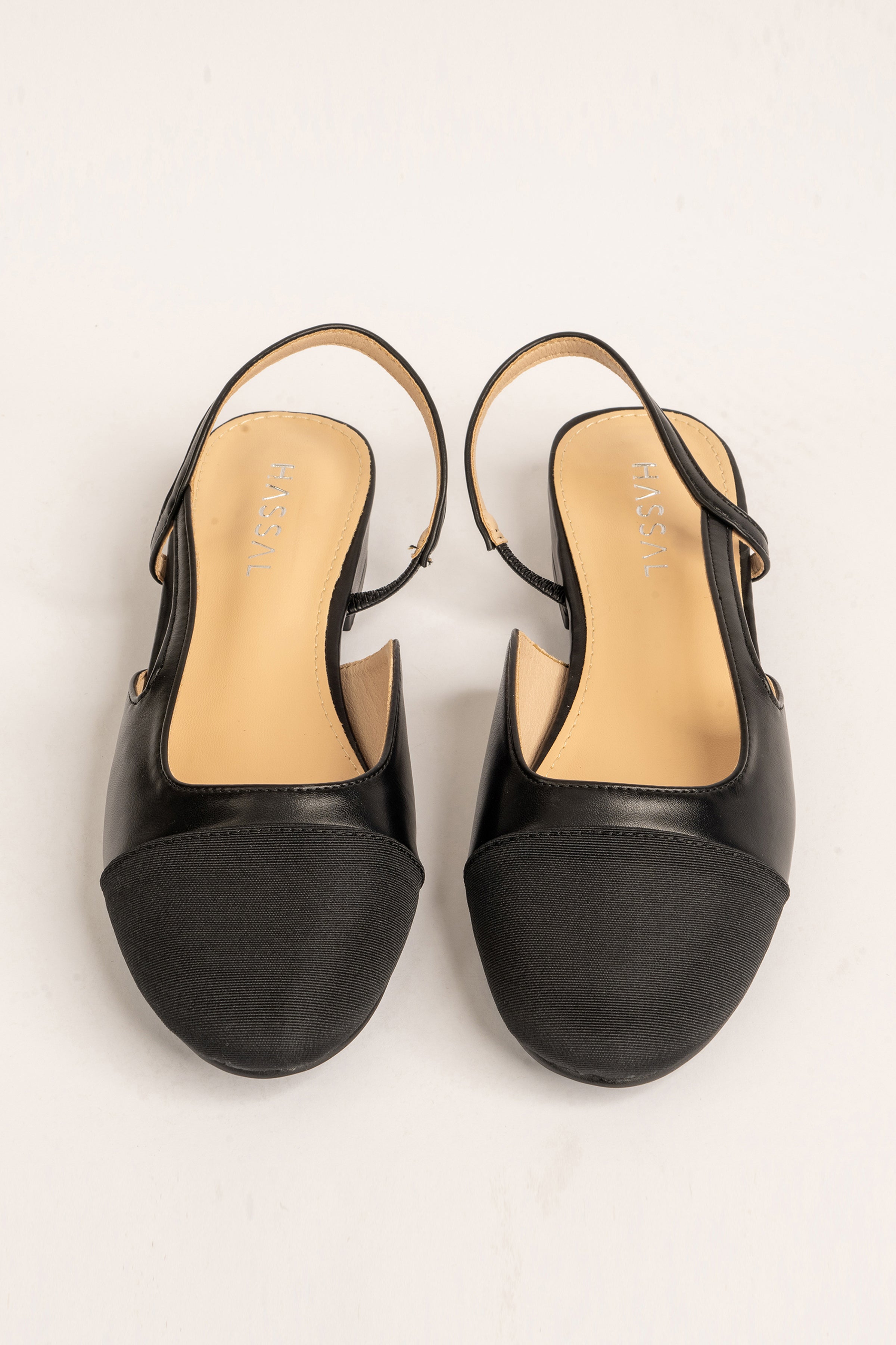 Black Sling Back Flats