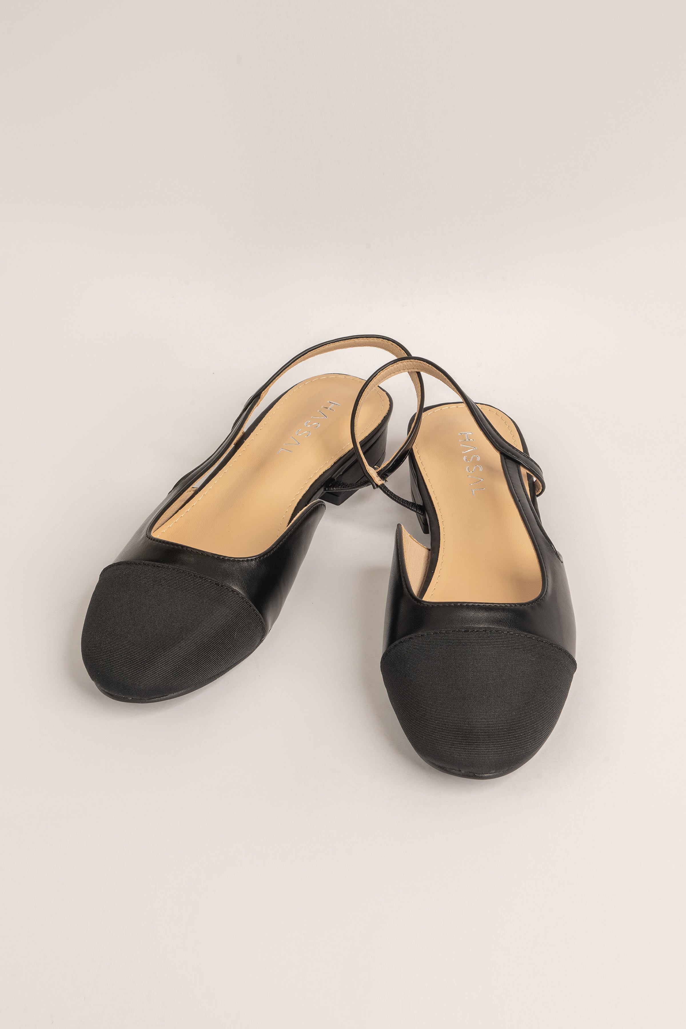 Black Sling Back Flats