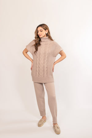 Vivi Cable Knit Suit