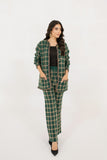 Lina Checkered Knit Suit
