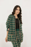 Lina Checkered Knit Suit