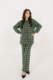 Lina Checkered Knit Suit