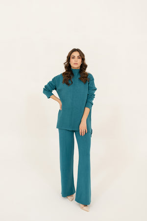 Scarlett Two Piece Knit Set Teal