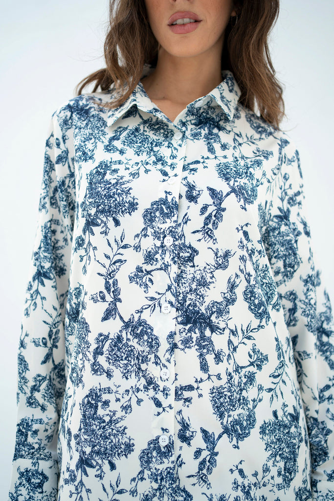 Maryl French Blue Floral