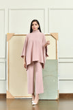 Lily Knitted Cape Pink Separates