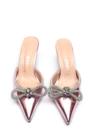 Elif Meta Pink Bow Heel