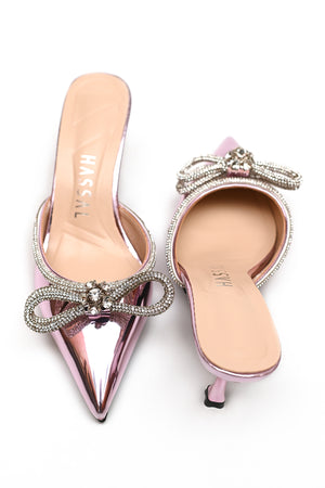 Elif Meta Pink Bow Heel