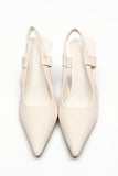 Daisy Strap Heel White