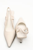 Daisy Strap Heel White