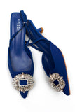 Yasmine Crystal Blue Top Heel